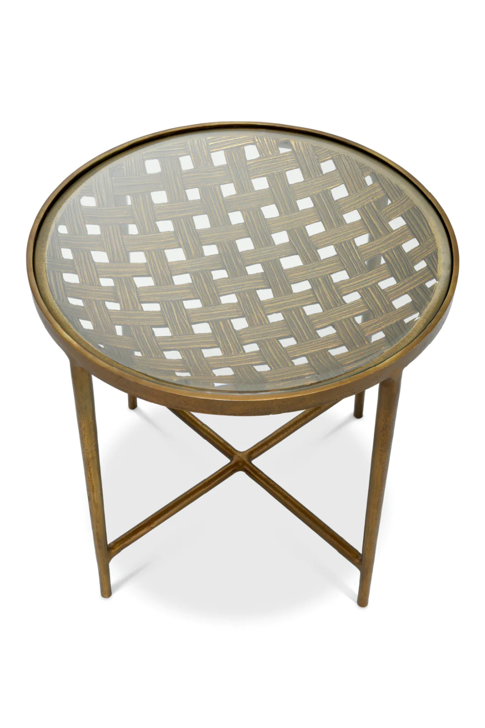 Woven Design Side Table Sorrento | Eichholtz Miami