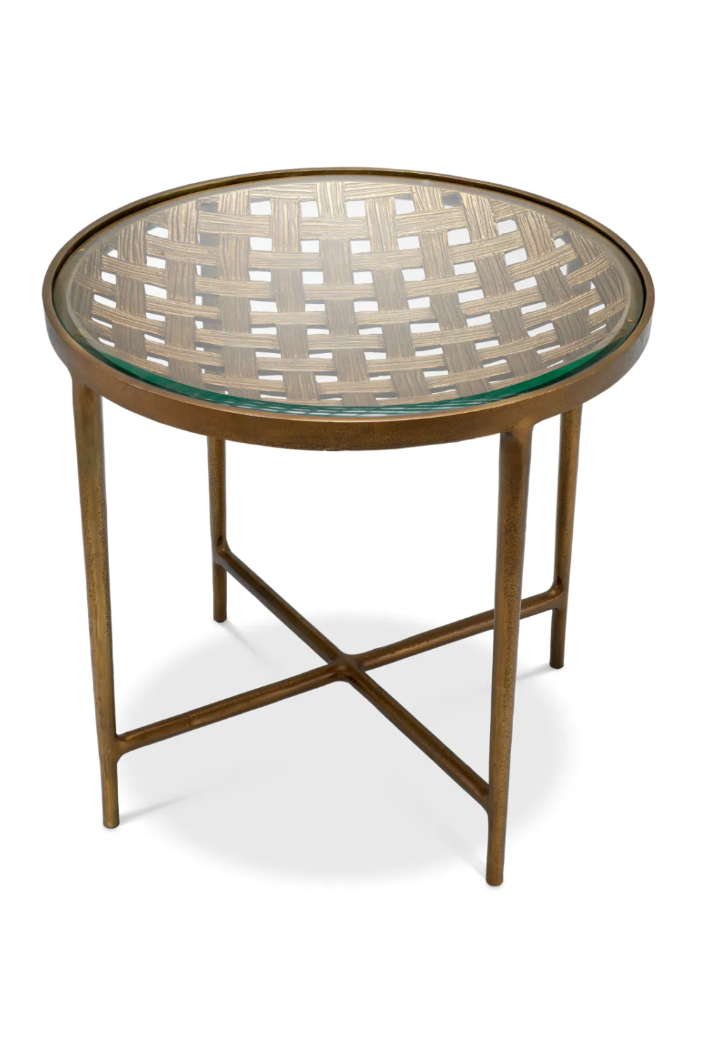 Woven Design Side Table Sorrento | Eichholtz Miami