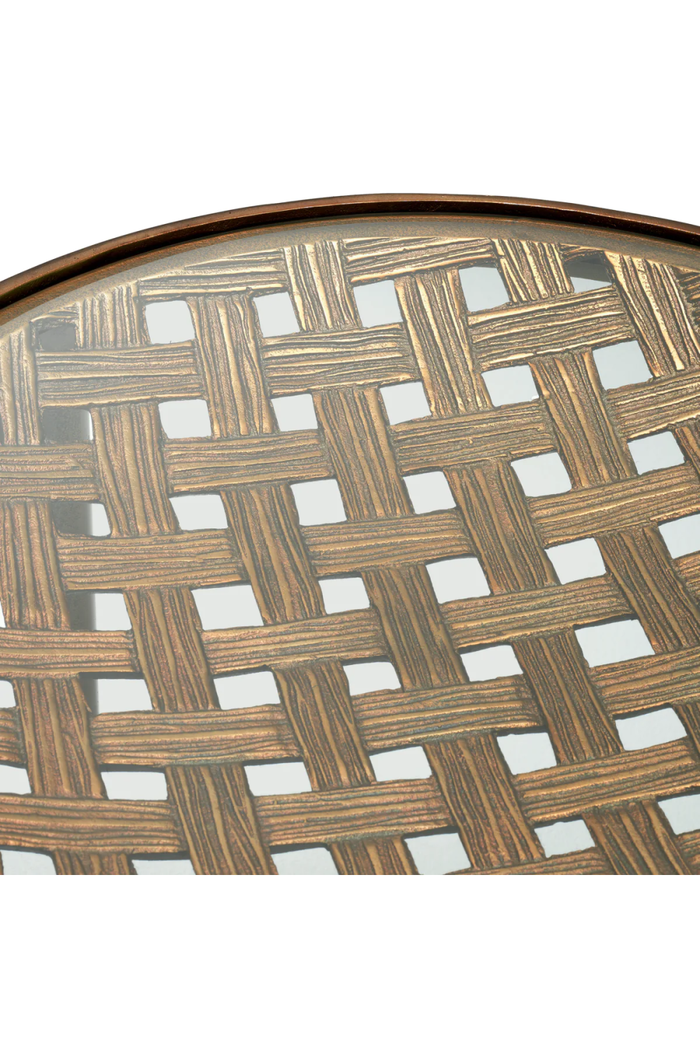 Woven Design Side Table Sorrento | Eichholtz Miami