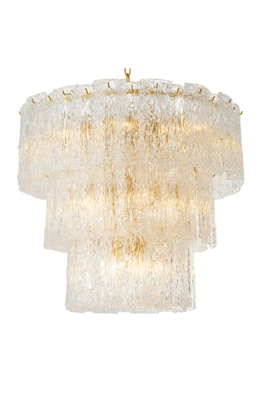 Glass Layered Chandelier Almeria | Eichholtz Miami
