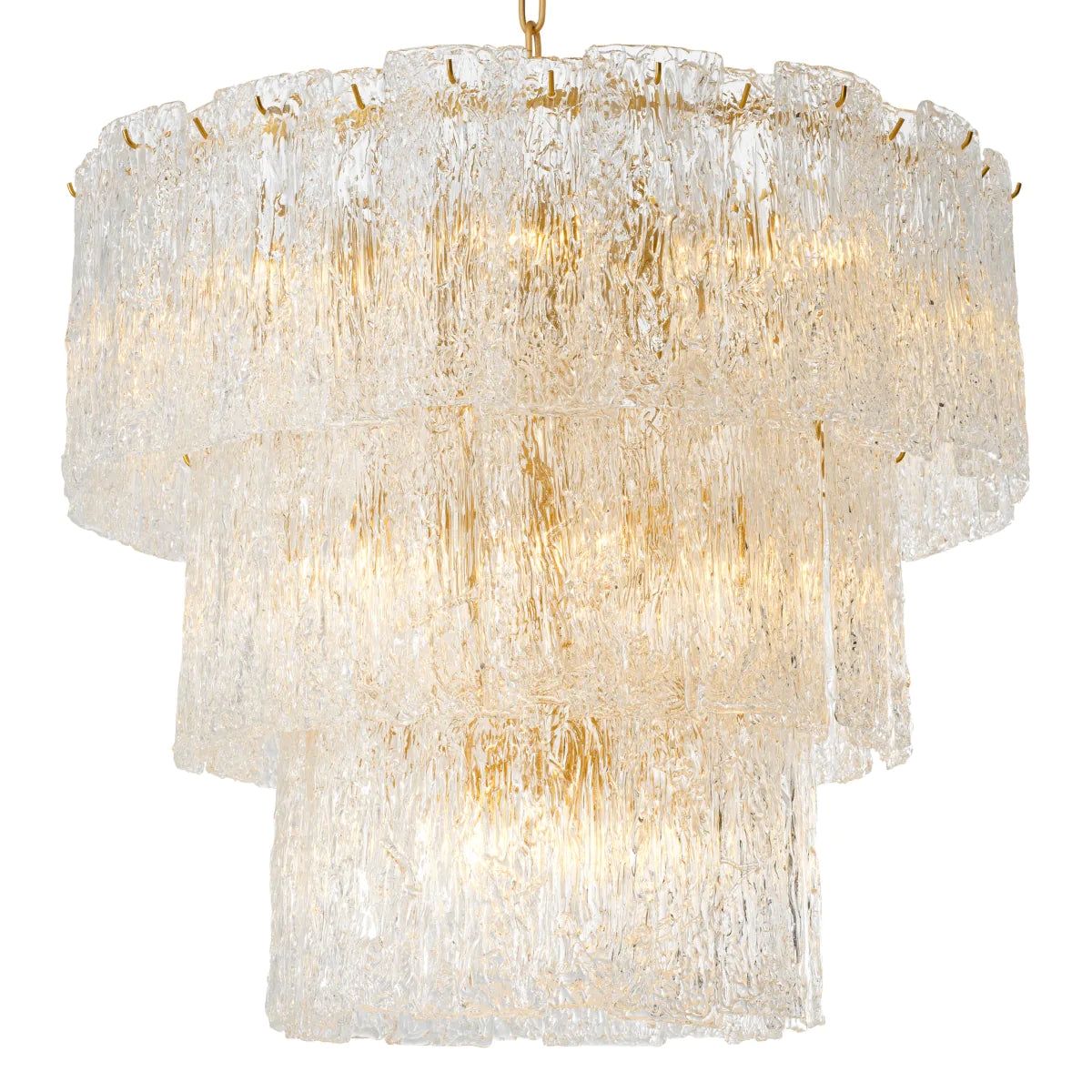 Glass Layered Chandelier Almeria | Eichholtz Miami