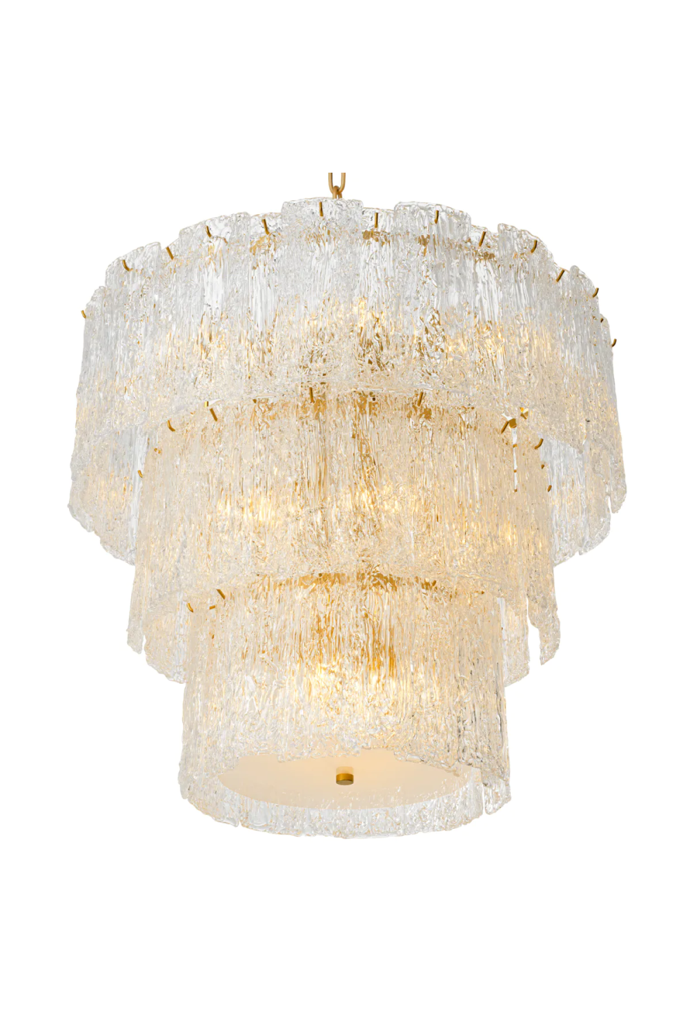 Glass Layered Chandelier Almeria | Eichholtz Miami