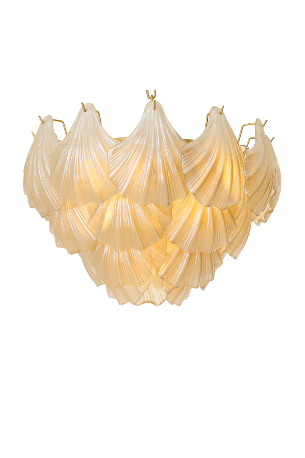 Glass Layered Chandelier Ibiza  | Eichholtz Miami