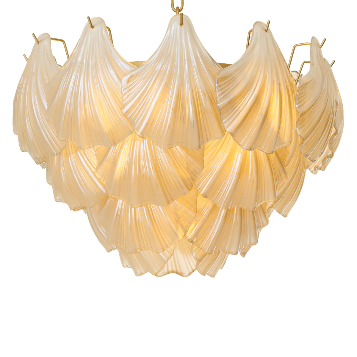 Glass Layered Chandelier Ibiza | Eichholtz Miami