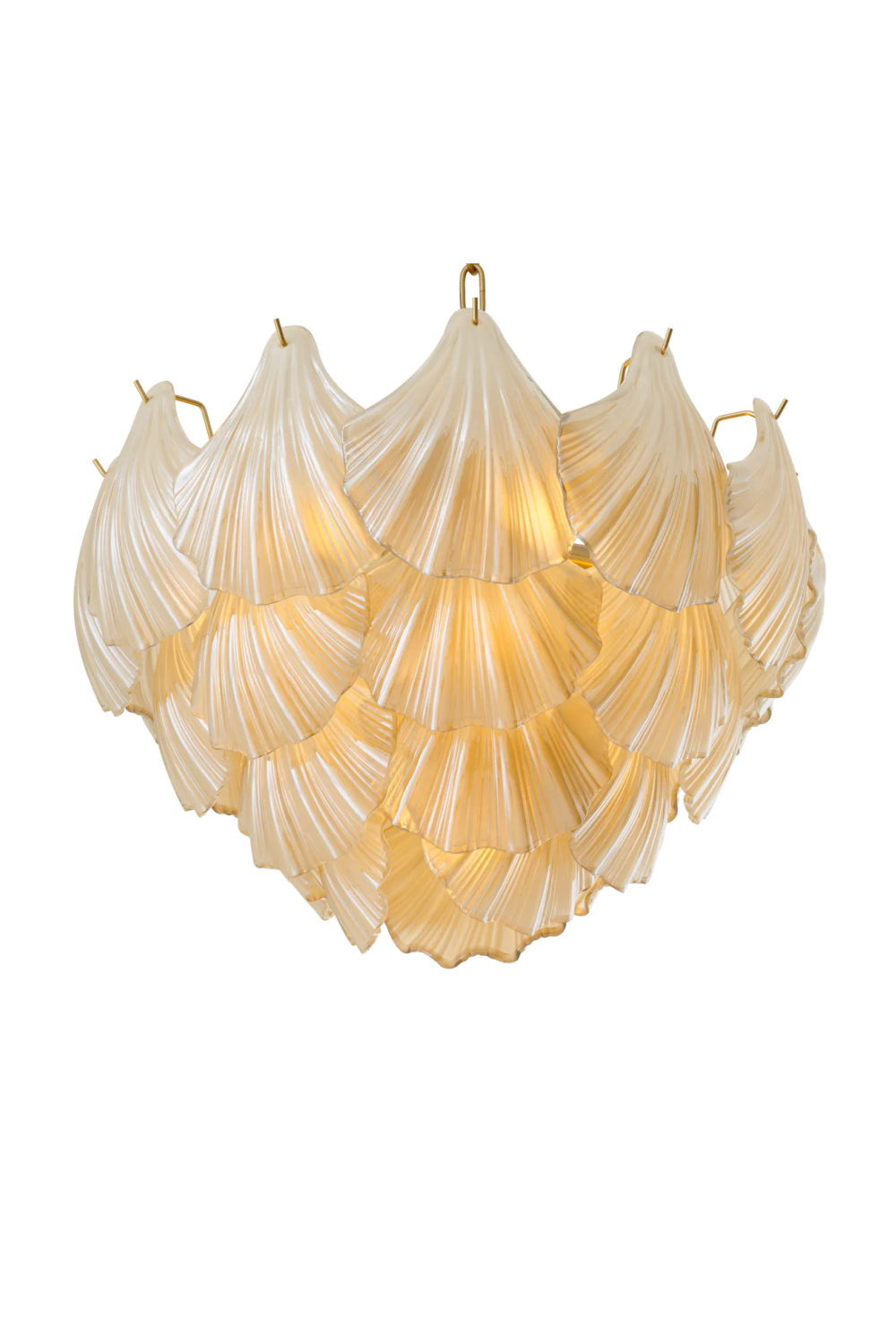 Glass Layered Chandelier Ibiza  | Eichholtz Miami