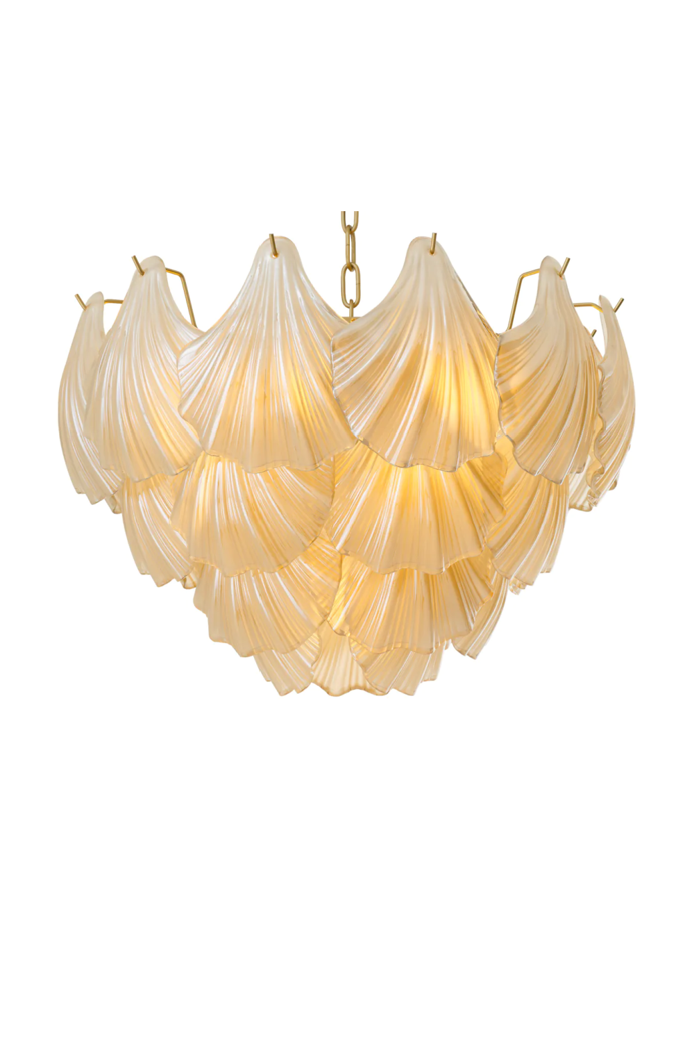 Glass Layered Chandelier Ibiza  | Eichholtz Miami