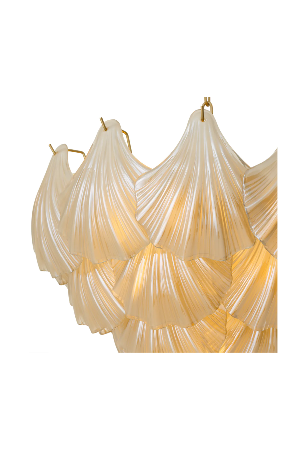 Glass Layered Chandelier Ibiza  | Eichholtz Miami