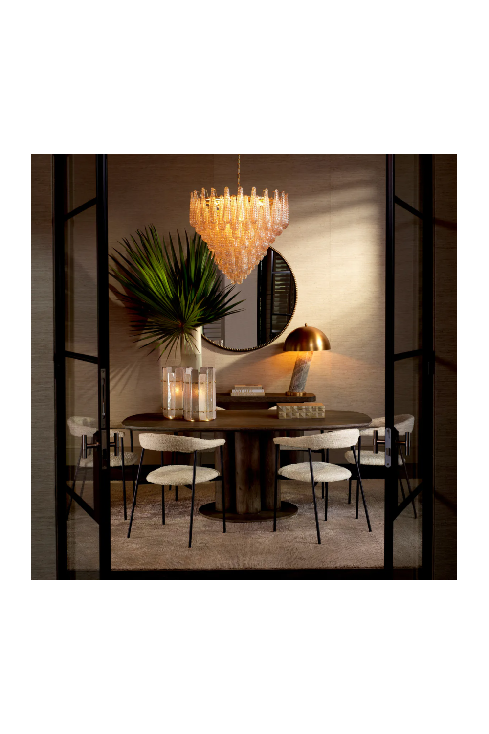 Champagne Glass Chandelier Chaves | Eichholtz Miami