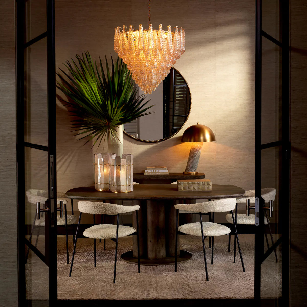 Champagne Glass Chandelier Chaves | Eichholtz Miami