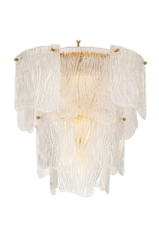 Clear Textured Glass Chandelier Asinara | Eichholtz Miami