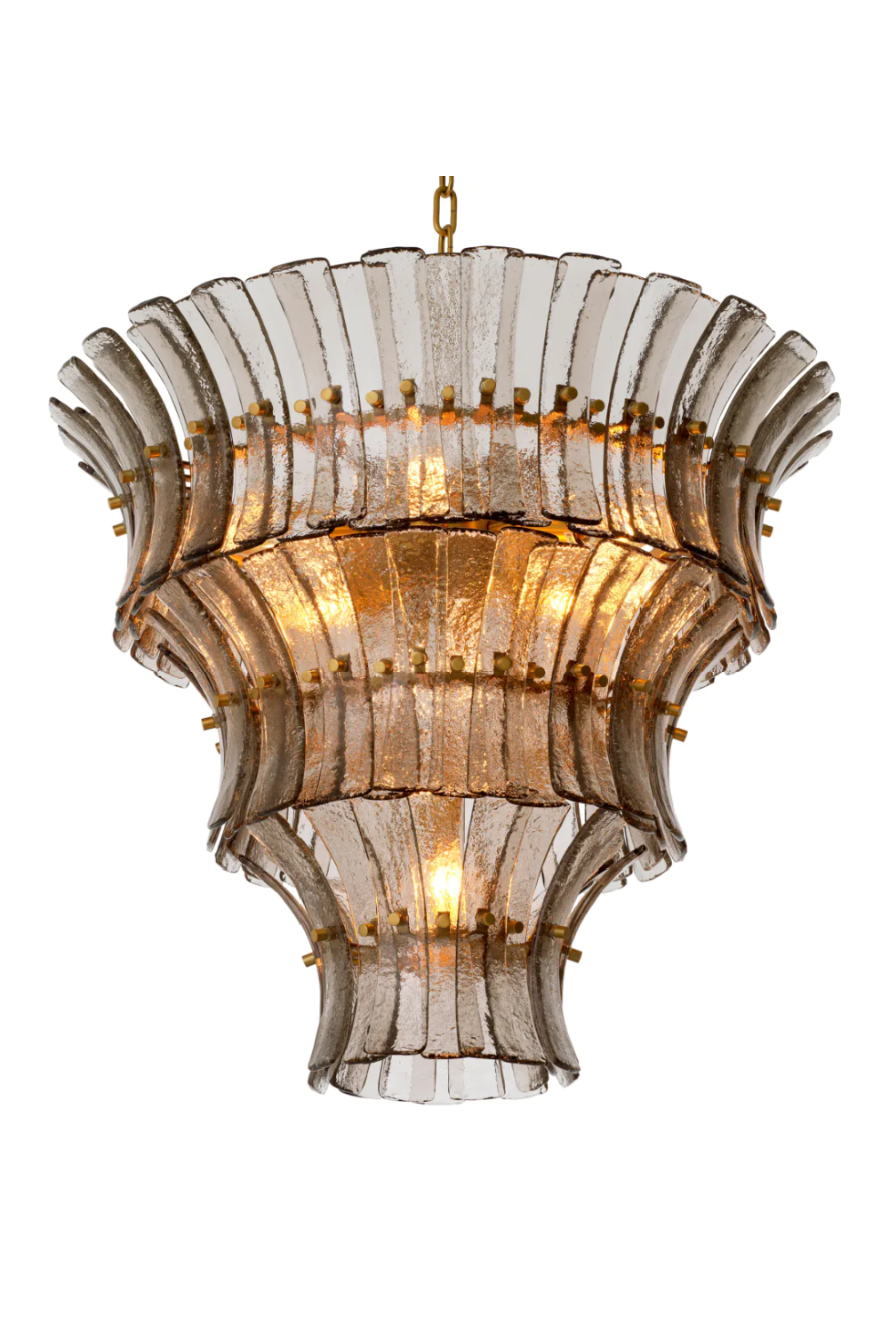 Glass Tiered Chandelier Toscano | Eichholtz Miami