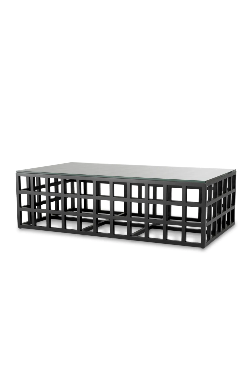 Black Framework Coffee Table Cubico | Eichholtz Miami