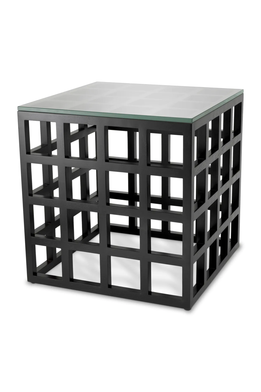 Black Framework Side Table Cubico | Eichholtz Miami