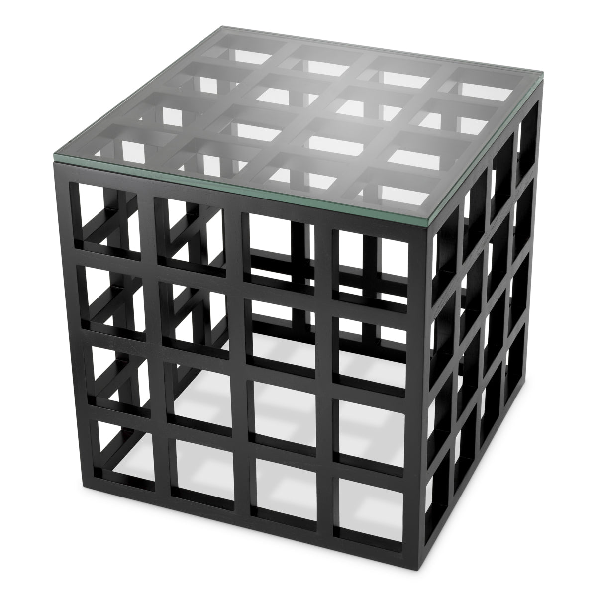 Black Framework Side Table Cubico | Eichholtz Miami