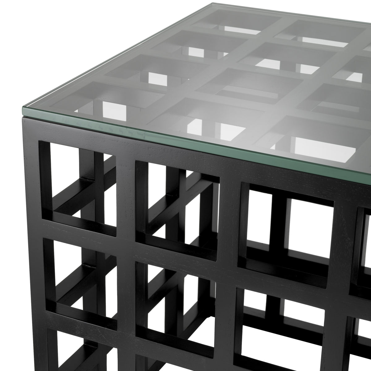 Black Framework Side Table Cubico | Eichholtz Miami