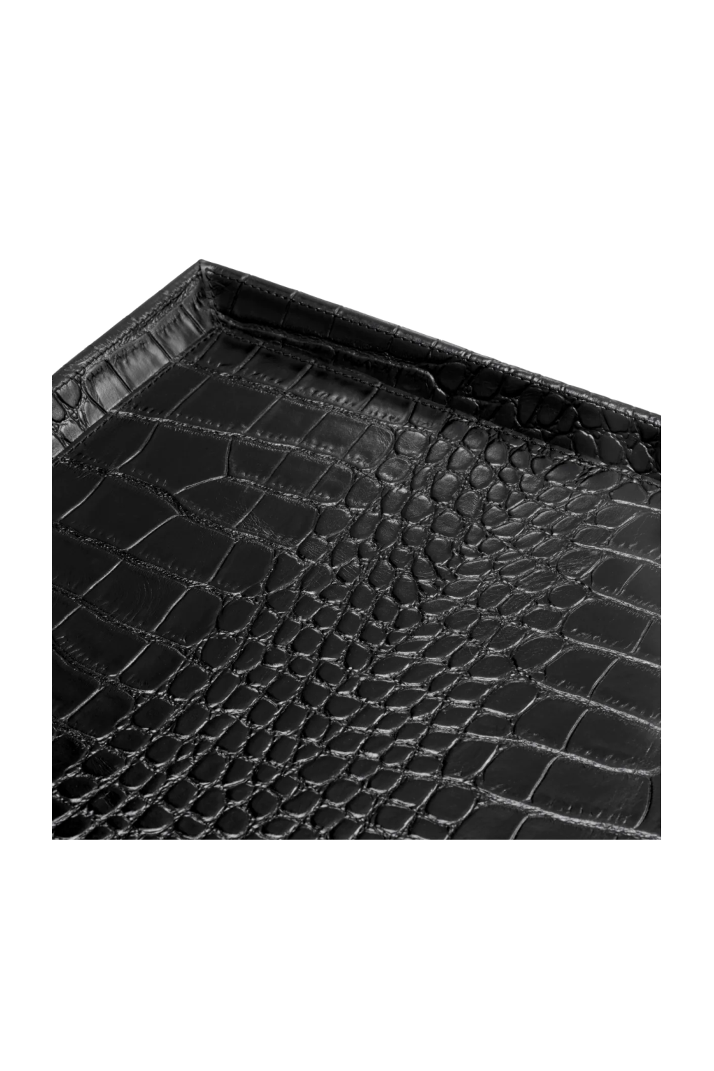 Croco Leather Trays (2) Scaleo | Eichholtz Miami