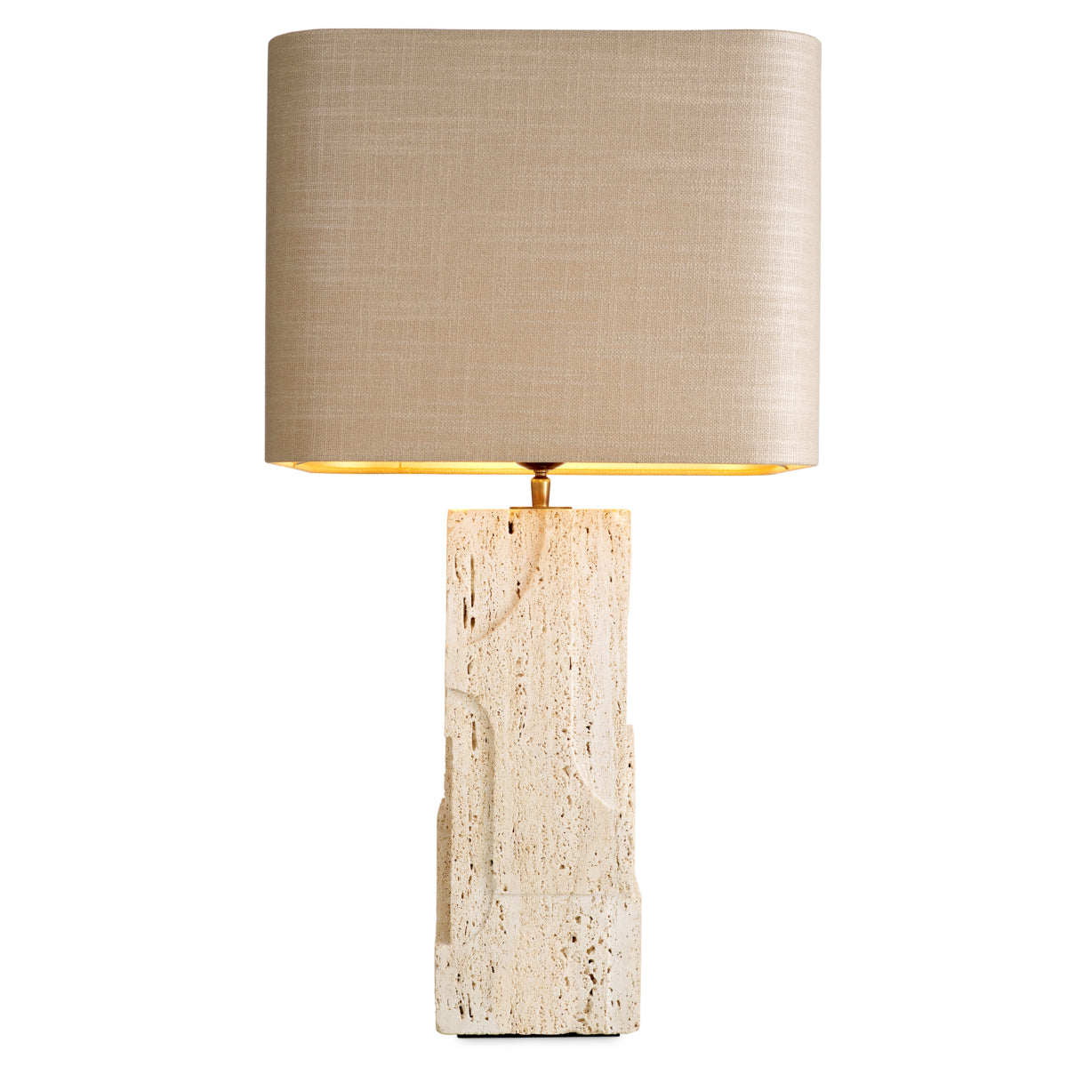 Travertine Table Lamp Mazzini | Eichholtz Miami
