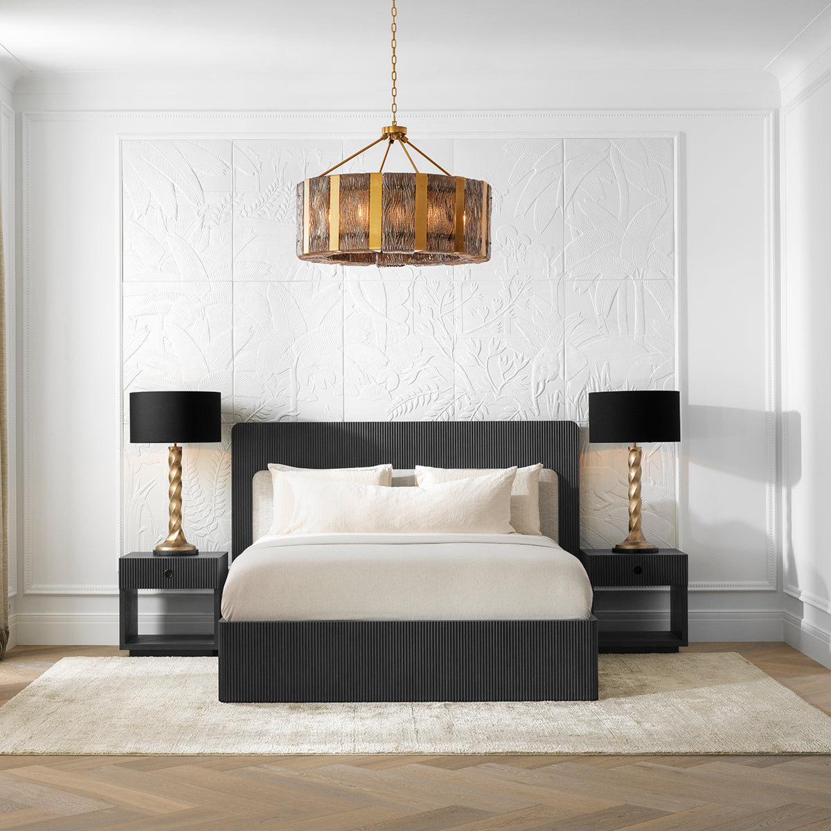 Smoke Glass Chandelier Elysian | Eichholtz Miami