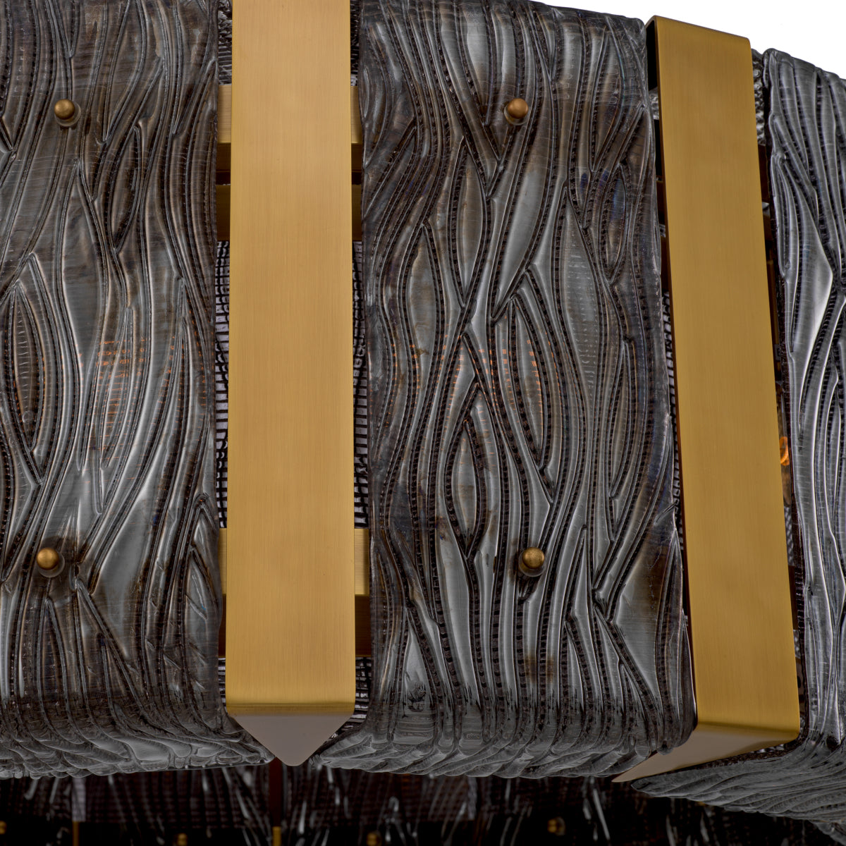 Smoke Glass Chandelier Elysian | Eichholtz Miami