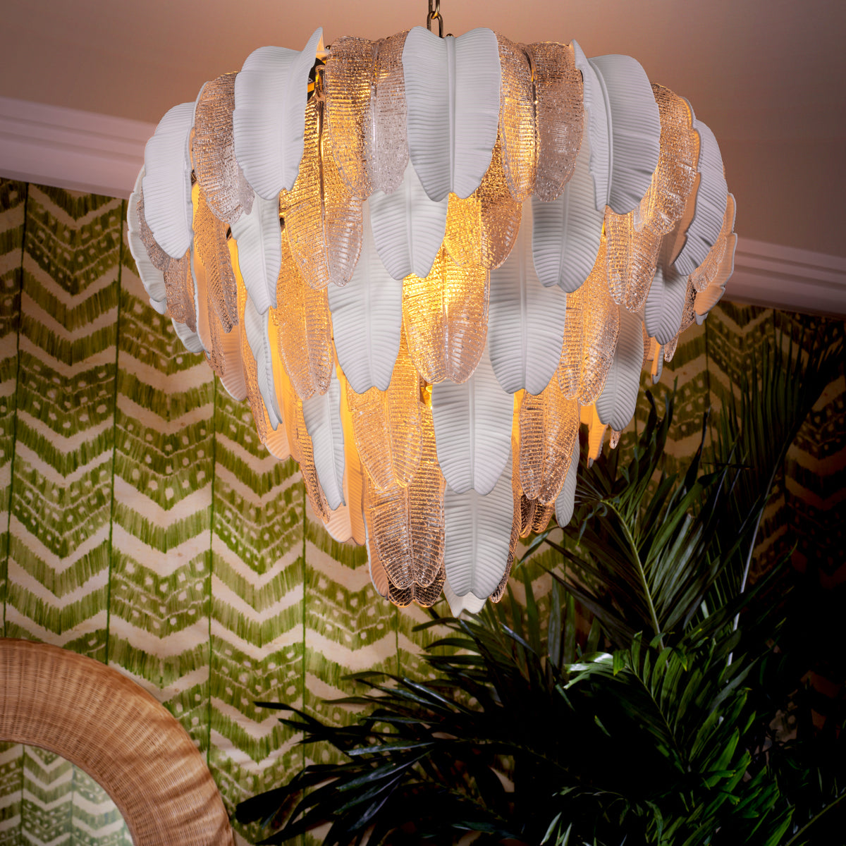 Glass Layered Chandelier Saint Lucia | Eichholtz Miami