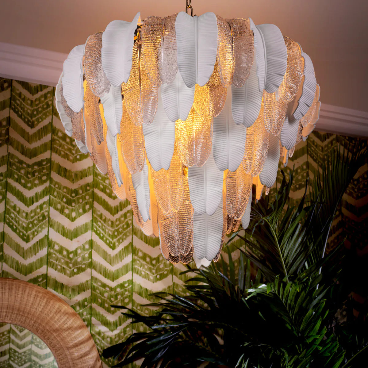 Glass Layered Chandelier Saint Lucia | Eichholtz Miami
