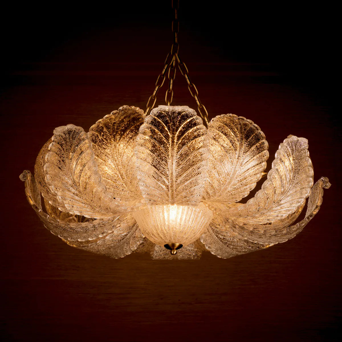 Glass Leaf Chandelier Cabrillo | Eichholtz Miami