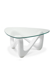 Off-White Sculptural Coffee Table Aventura | Eichholtz Miami