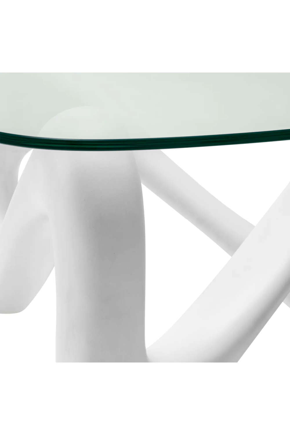 Off-White Sculptural Coffee Table Aventura | Eichholtz Miami