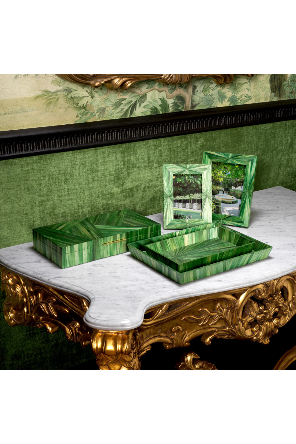 Green Desk Tray Harvard | Eichholtz Miami
