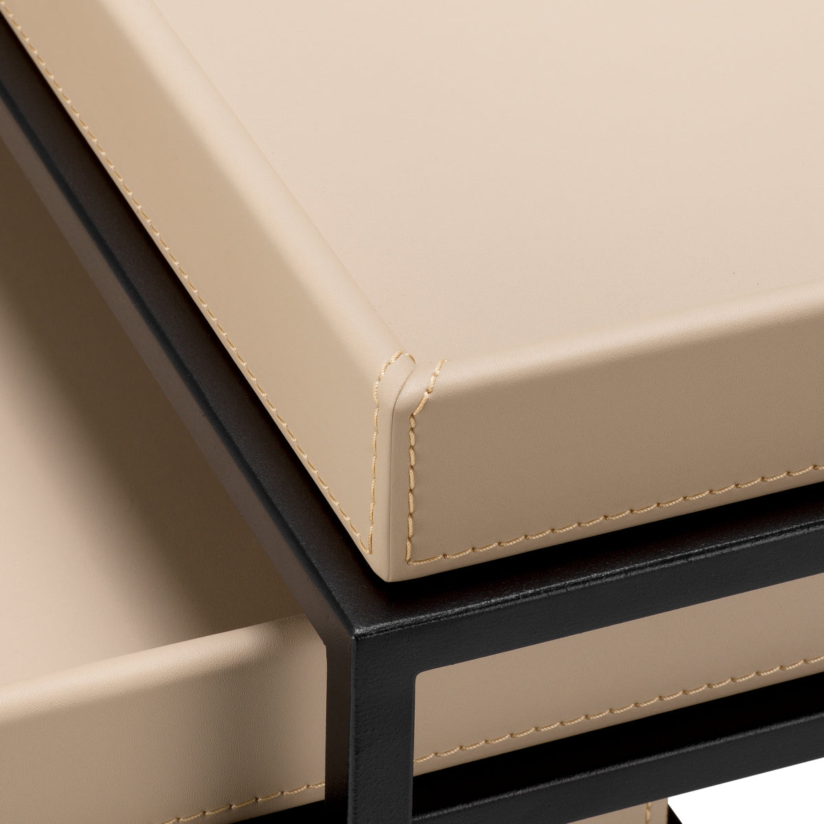 Leather Top Side Tables (3) Léonard | Eichholtz Miami