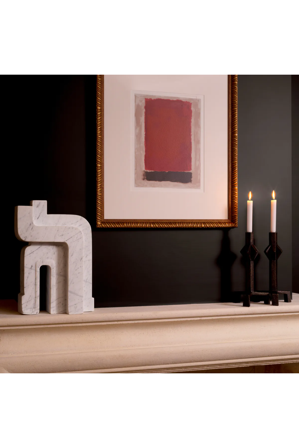 Gold-Framed Abstract Arts (2) Garnier | Eichholtz Miami