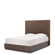 Brown Oak Bed Frame Camelot | Eichholtz Miami