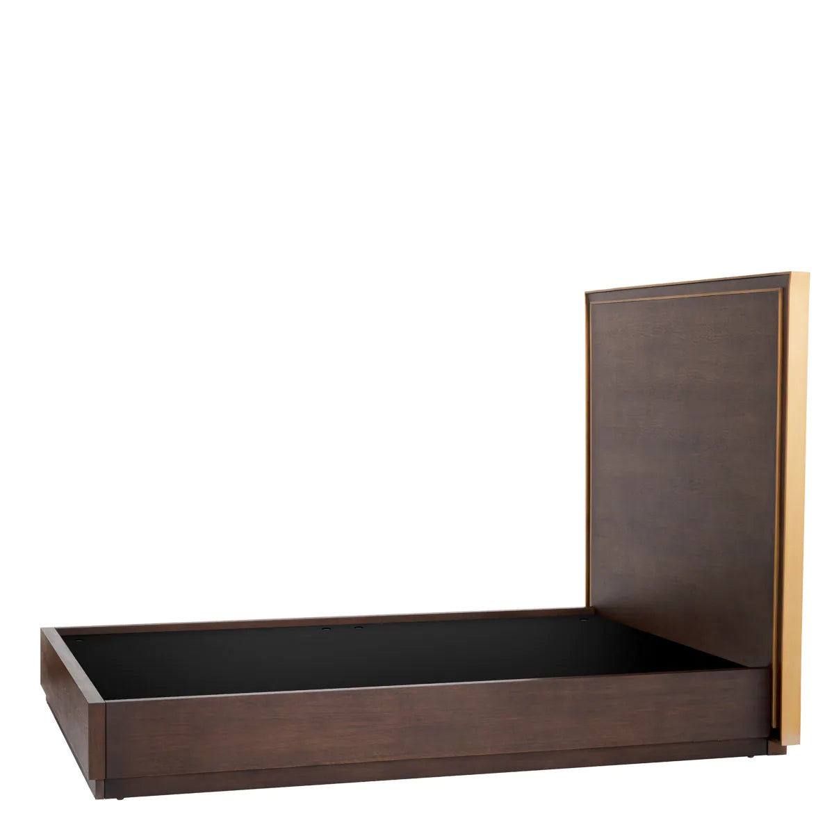 Brown Oak Bed Frame Camelot | Eichholtz Miami