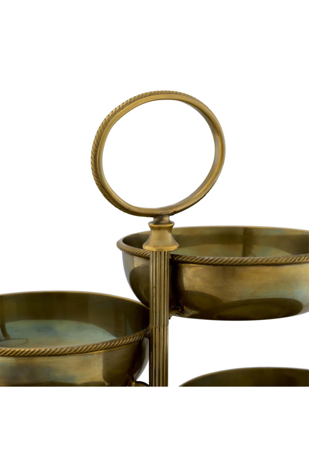 Vintage Brass 6-Bowl Stand Christine | Eichholtz Miami