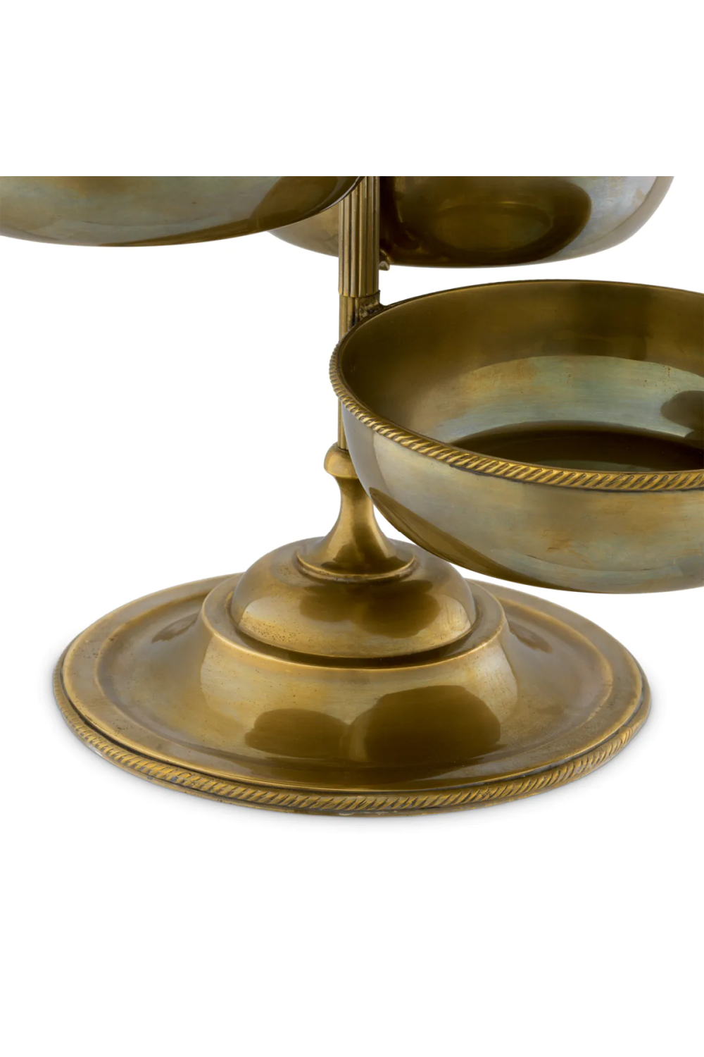 Vintage Brass 6-Bowl Stand Christine | Eichholtz Miami