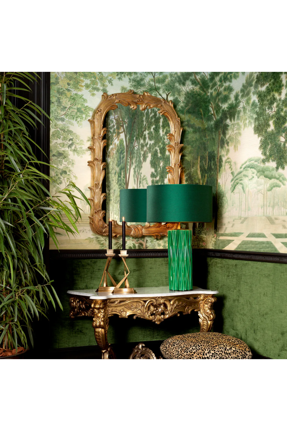 Antique Gold Leaf Mirror Gavin | Eichholtz Miami
