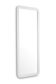 White Handcarved Mirror Viviana | Eichholtz Miami