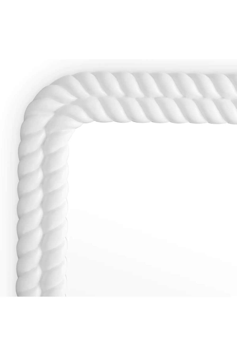 White Handcarved Mirror Viviana | Eichholtz Miami