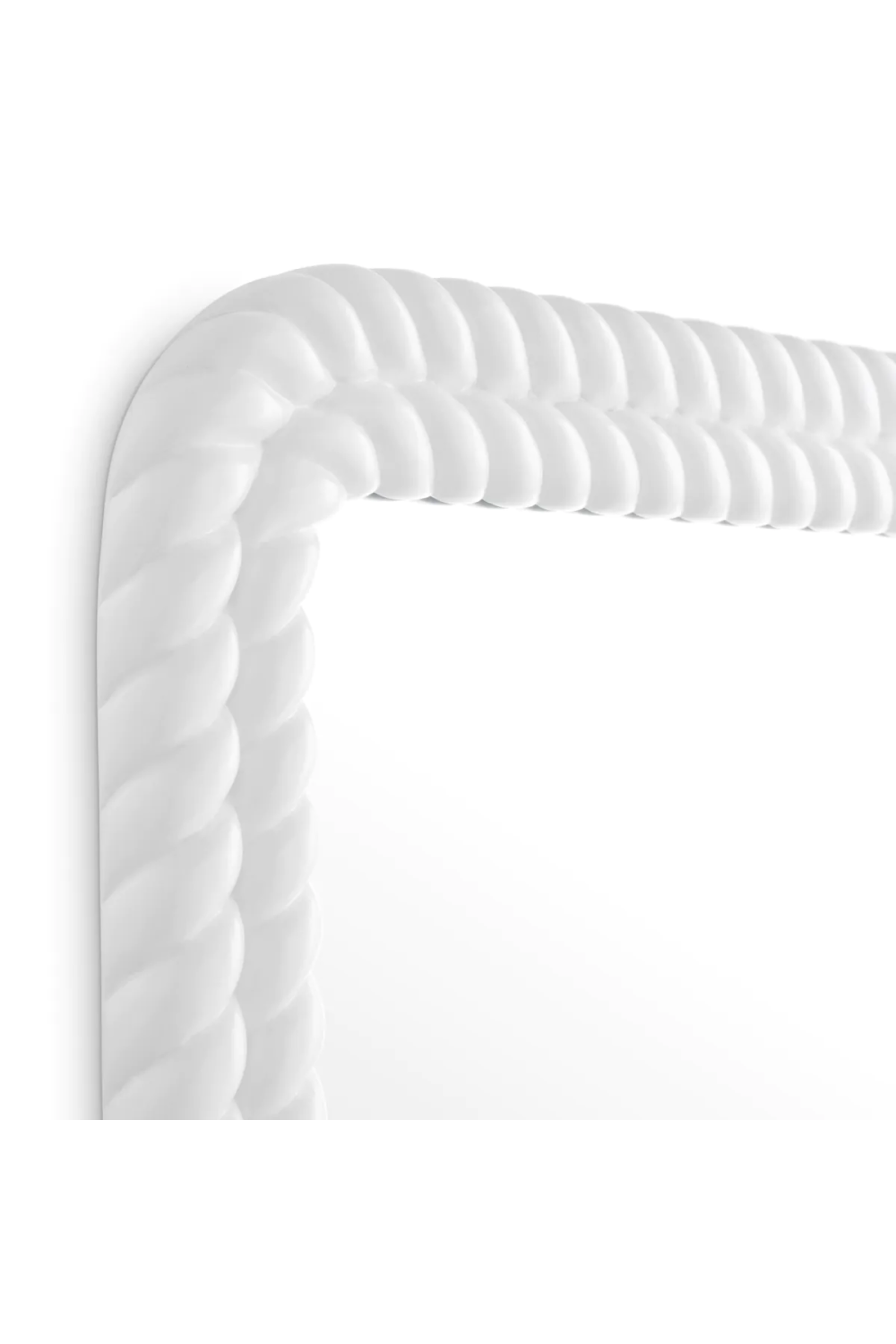 White Handcarved Mirror Viviana | Eichholtz Miami