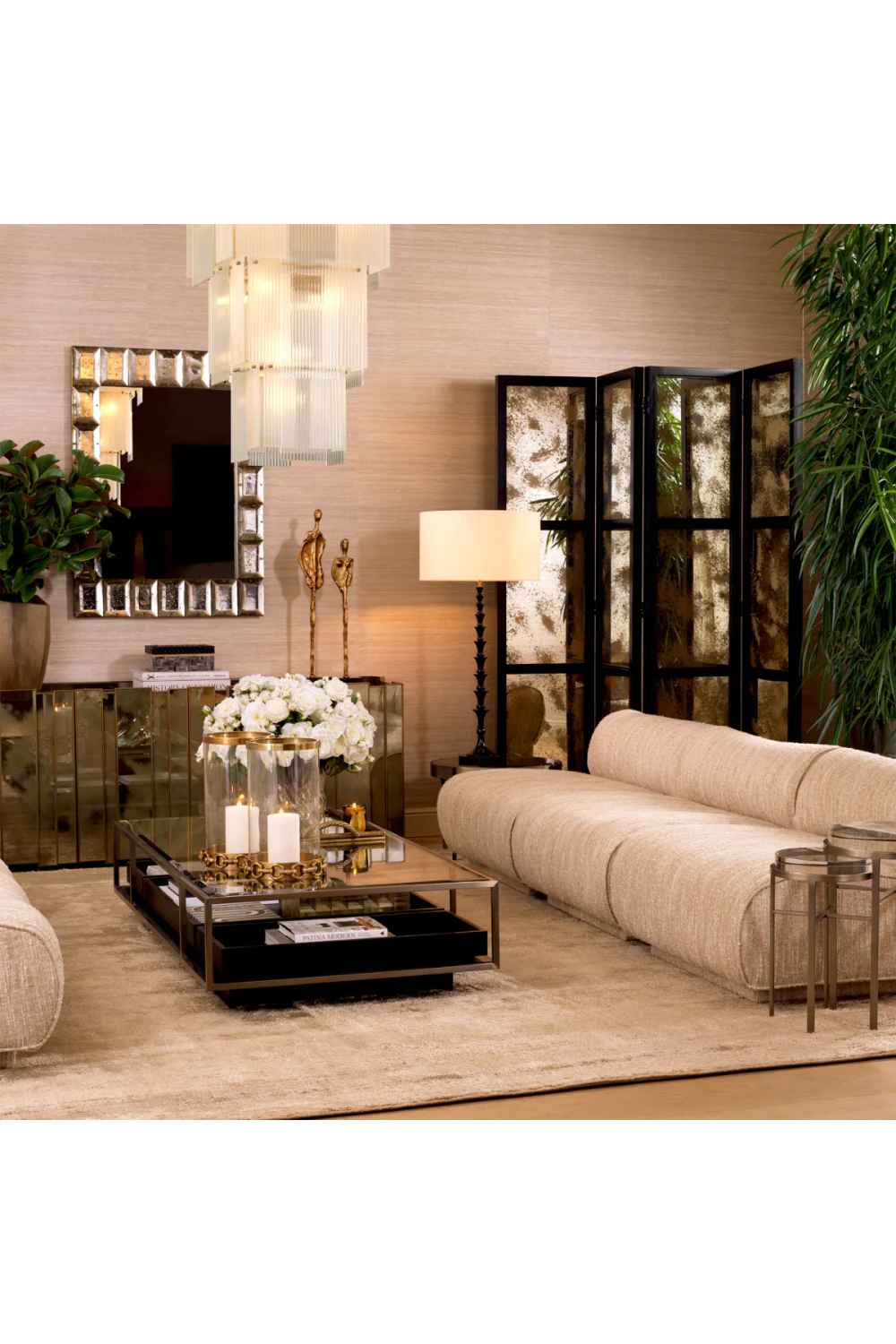 Antique Mirror Folding Screen Jacques | Eichholtz Miami