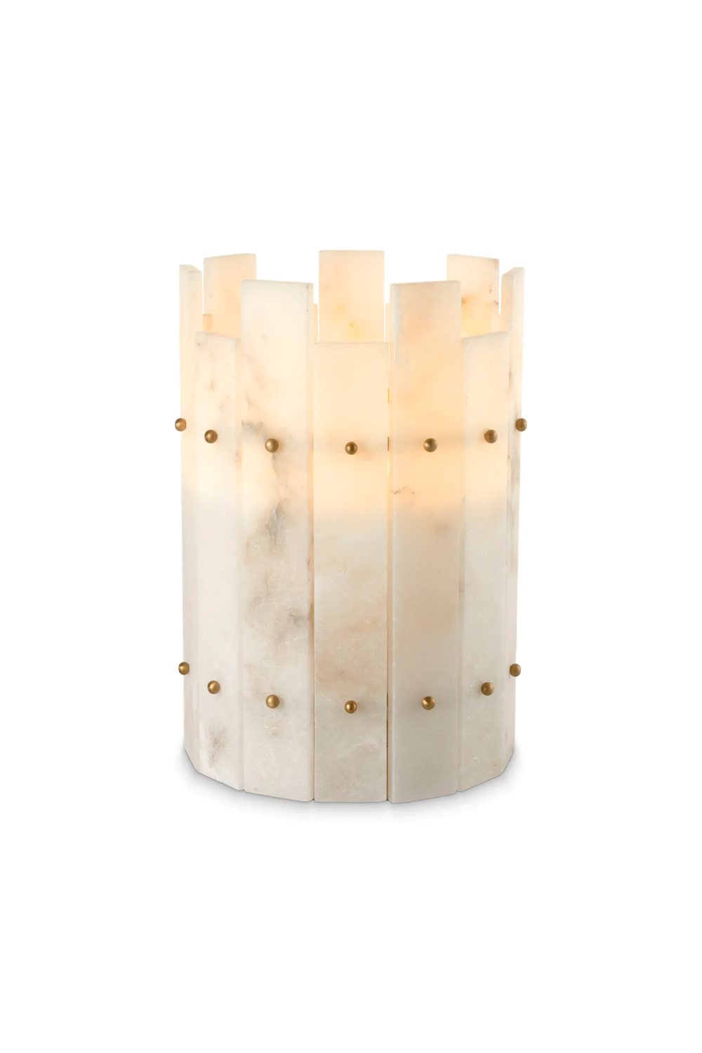 Alabaster Hurricane Candle Holder Ruby | Eichholtz Miami