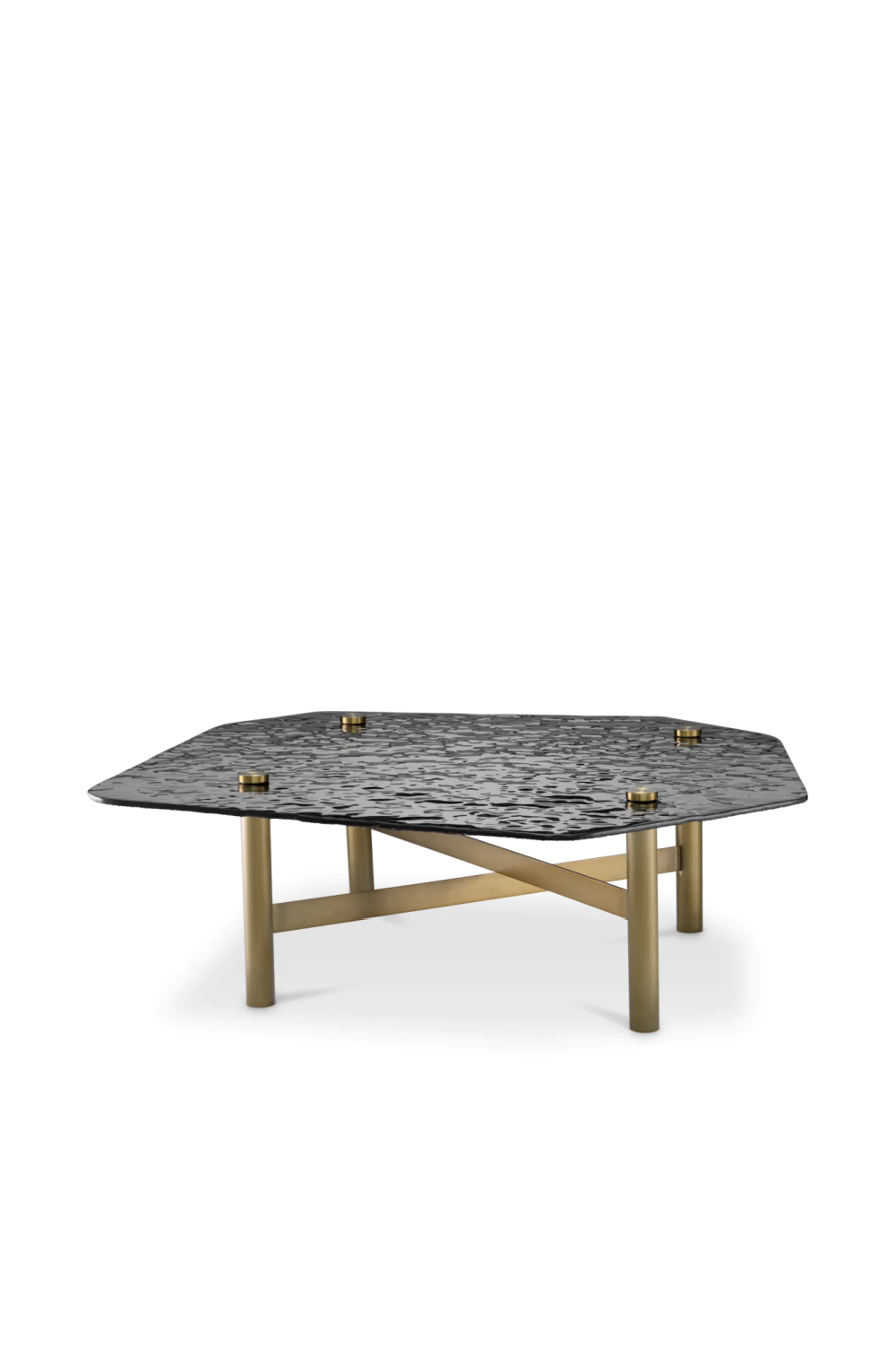 Black Glass Coffee Table Cortes | Eichholtz Miami