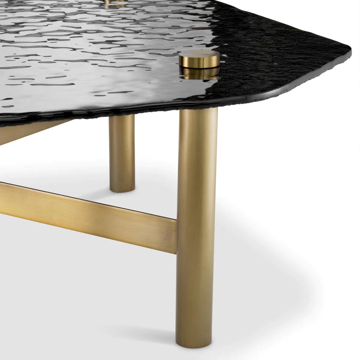 Black Glass Coffee Table Cortes | Eichholtz Miami