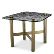 Black Glass Side Table Cortes | Eichholtz Miami