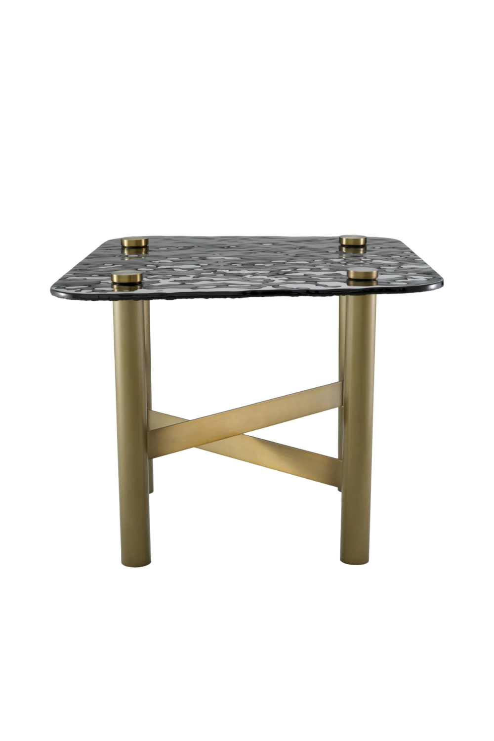 Black Glass Side Table Cortes | Eichholtz Miami