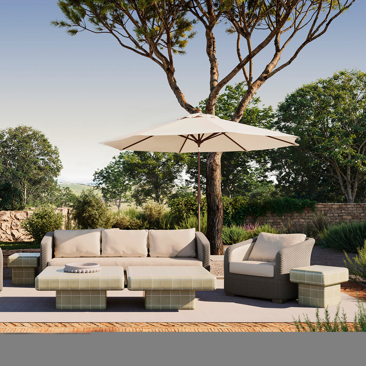 Gray Outdoor Coffee Table Mateo | Eichholtz Miami