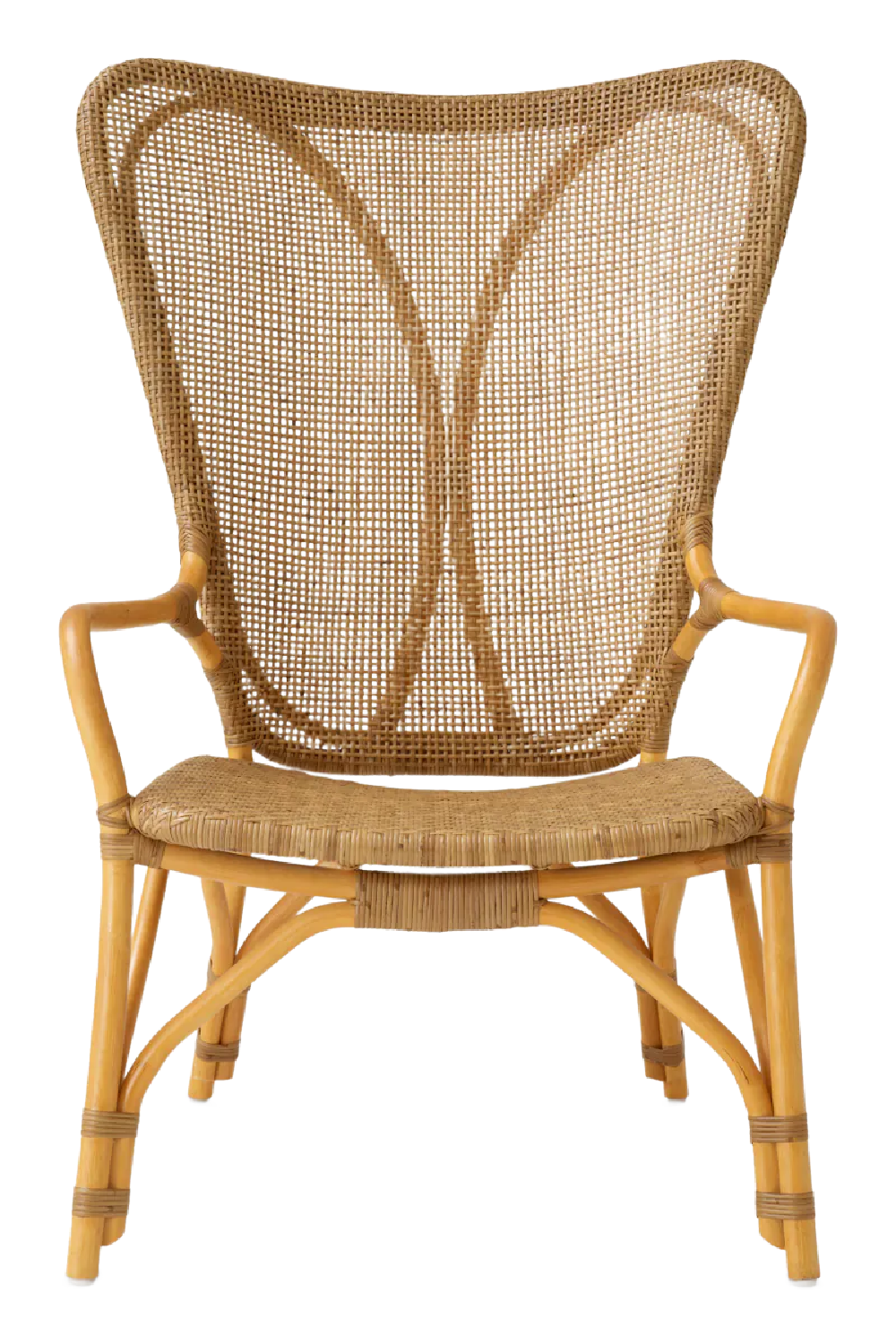 High-Back Rattan Lounge Chair Colony | Eichholtz Miami