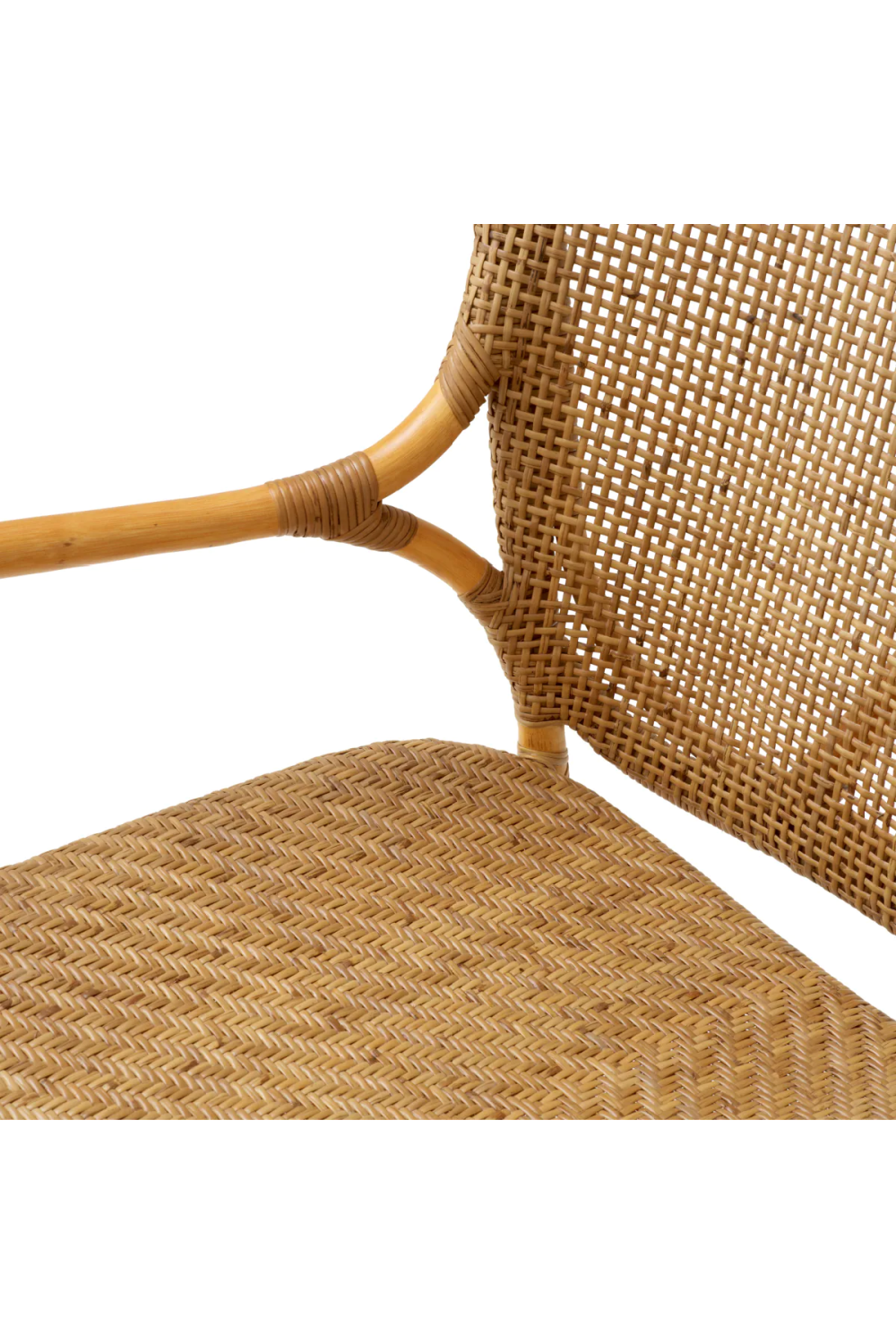 High-Back Rattan Lounge Chair Colony | Eichholtz Miami