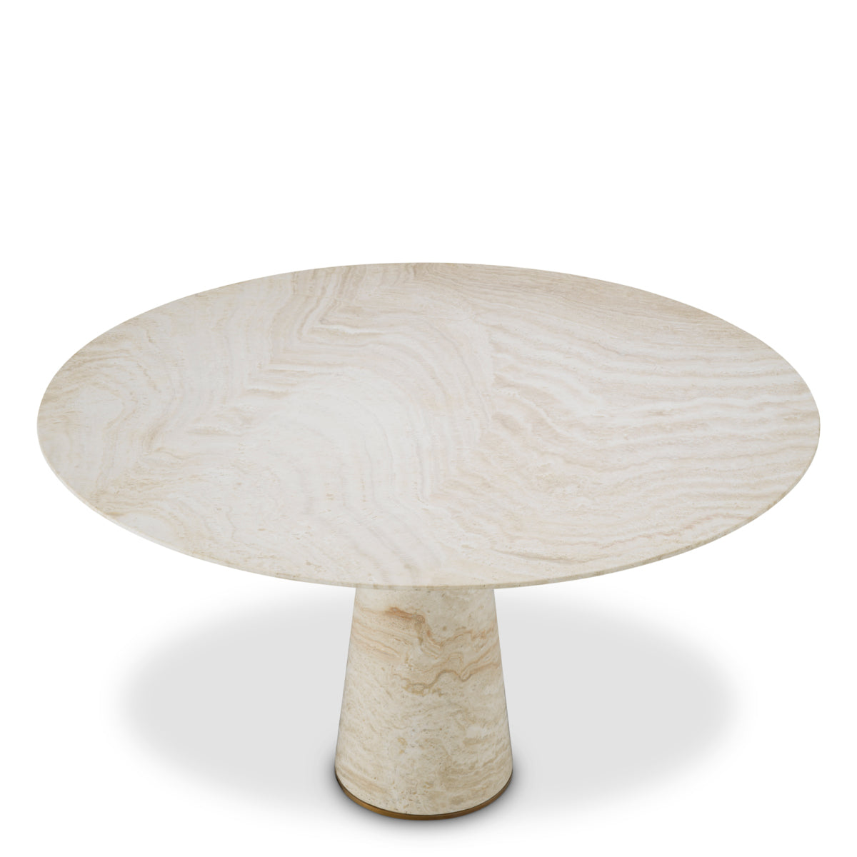 Travertine Dining Table Genova | Eichholtz Miami
