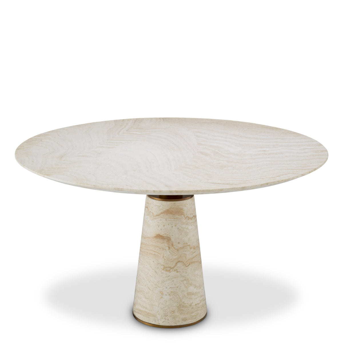 Travertine Dining Table Genova | Eichholtz Miami